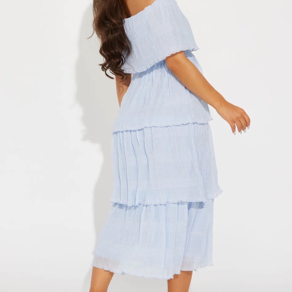 Midi Dress - Sky Blue - Picture 4 of 6